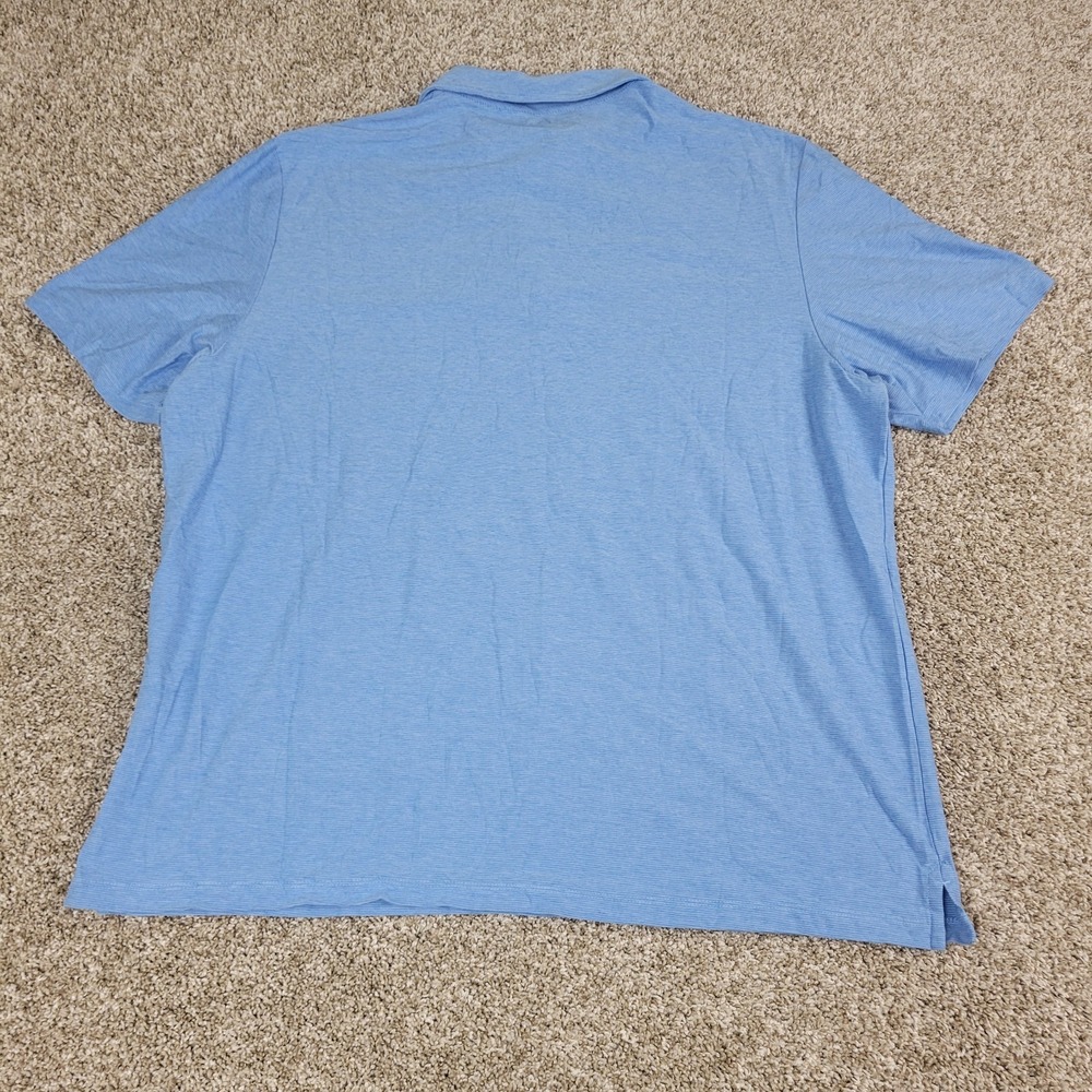 Vineyard Vines Edgartown Mens XL Blue Performance Stretch Polo SS Whale - Picture 3 of 5